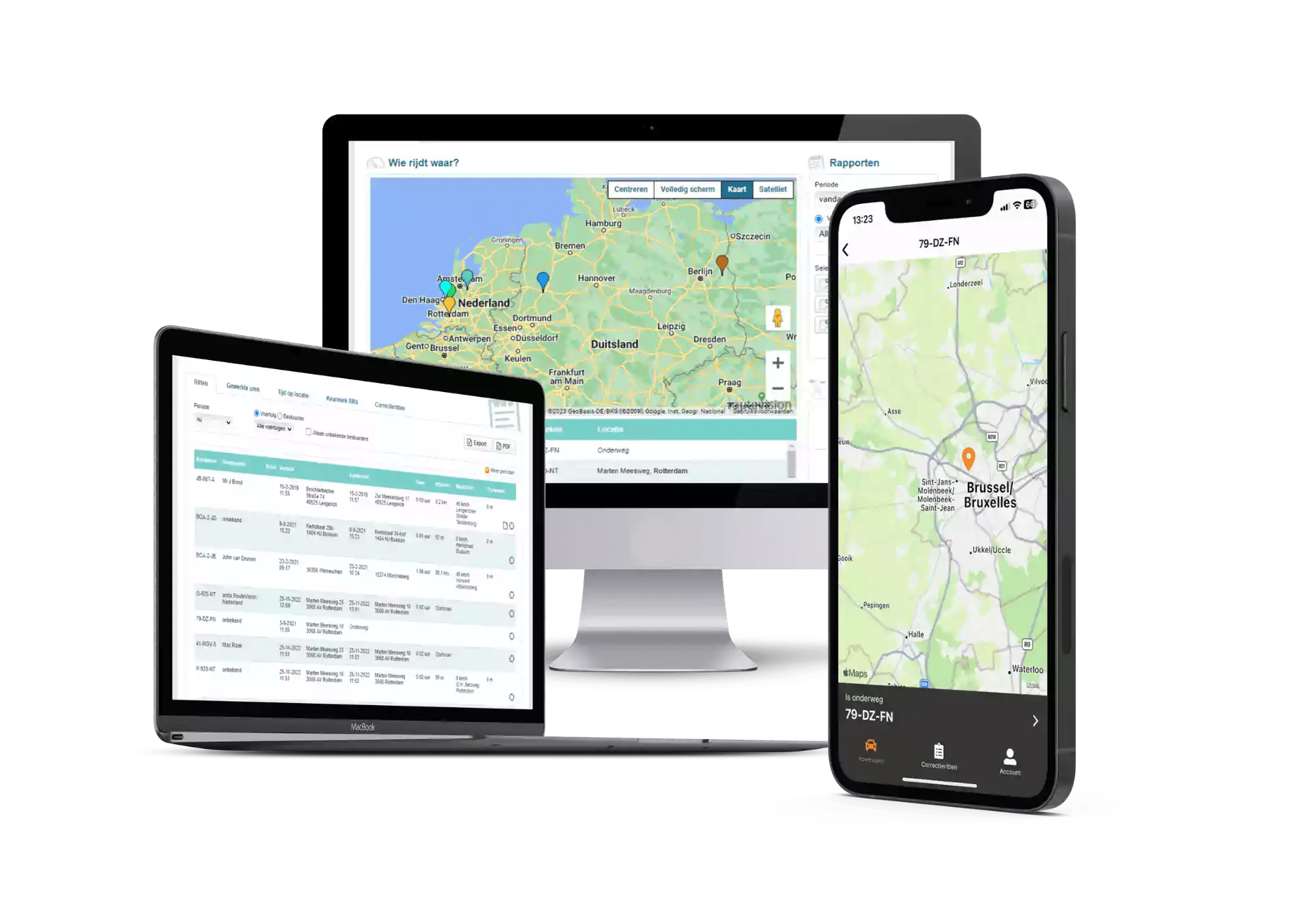 Routevision rittenregistratie app monitor