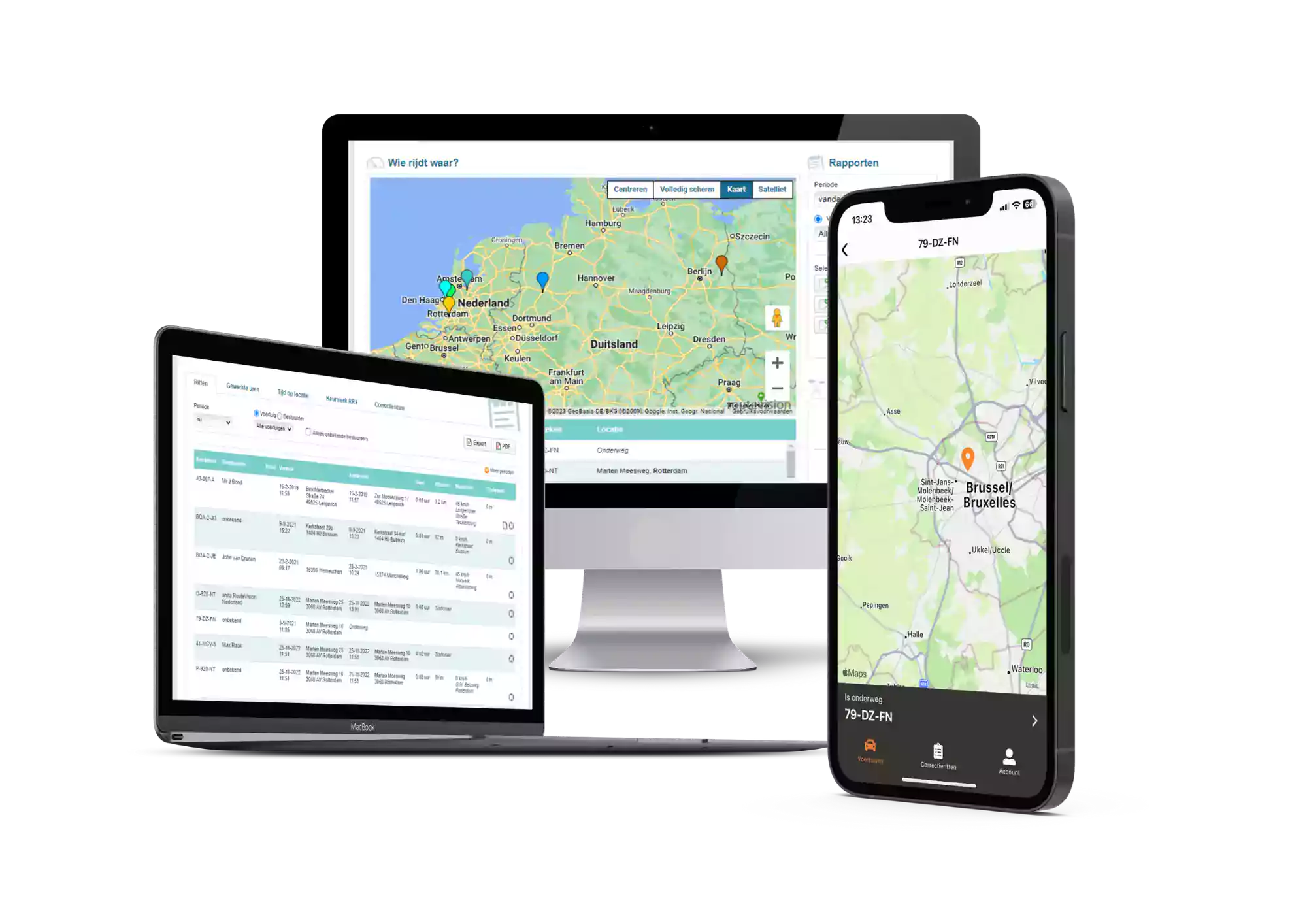 Routevision rittenregistratie app monitor